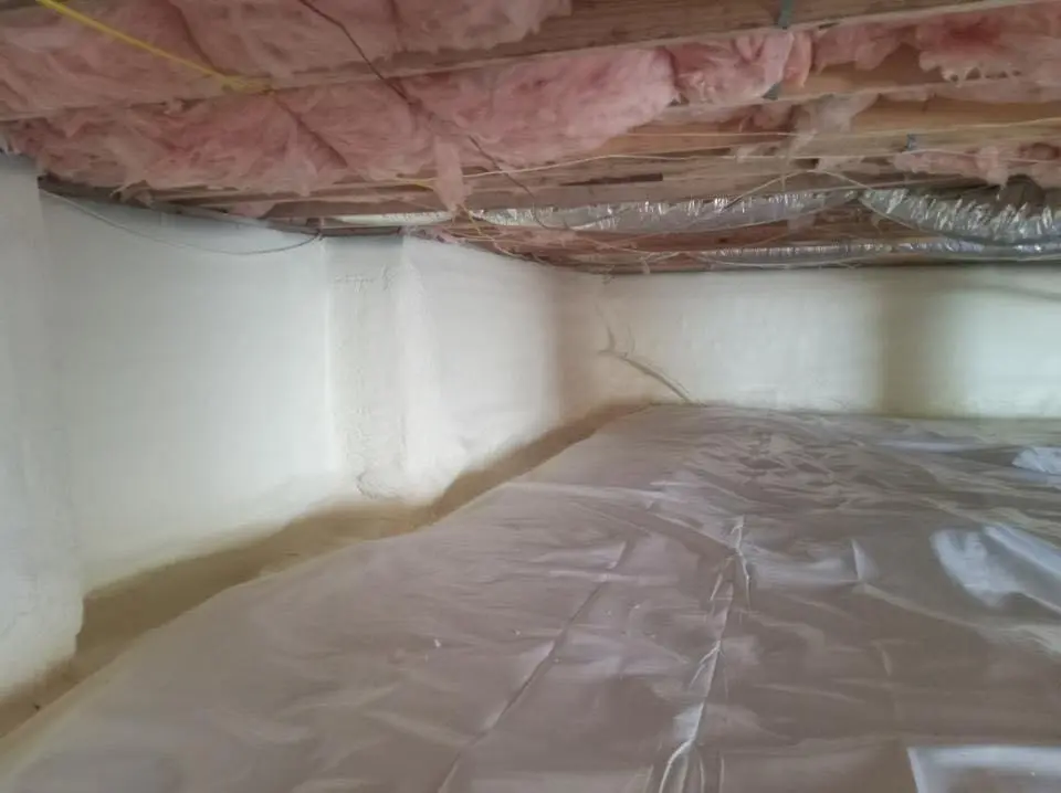 Crawl space encapsulation with closed-cell spray foam for Roof Waterproofing in Summit